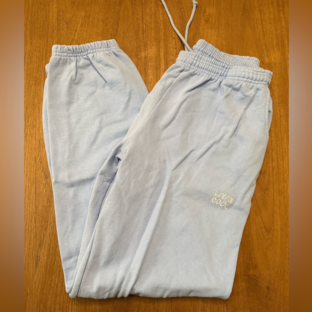 LIVINCOOL Light Blue Jogger Sweatpants
